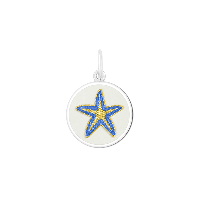 Starfish Periwinkle Gold Small Pendant