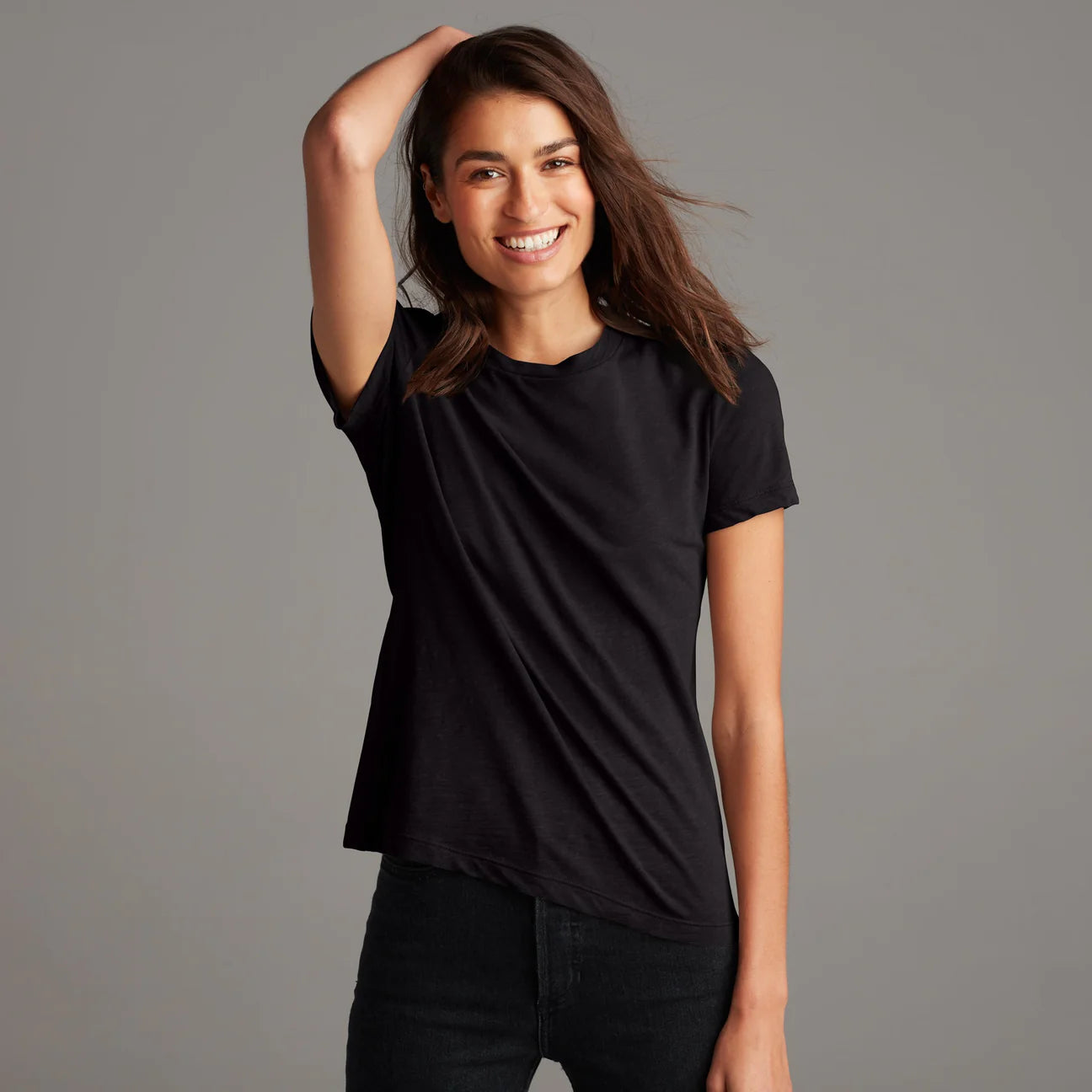 Black Tyler Slub Tee