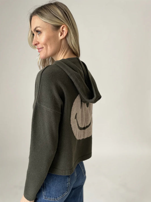 Olive Good Mood Hoodie