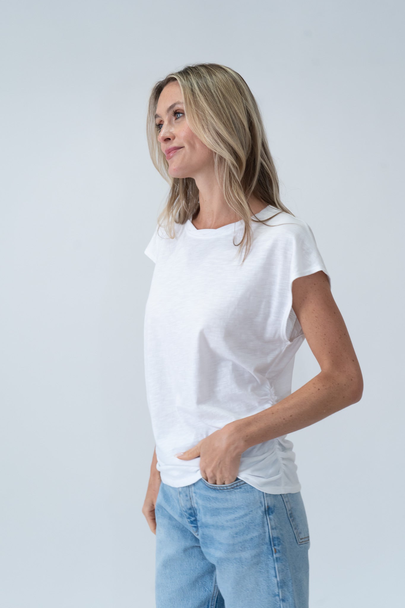 White Allison Tee