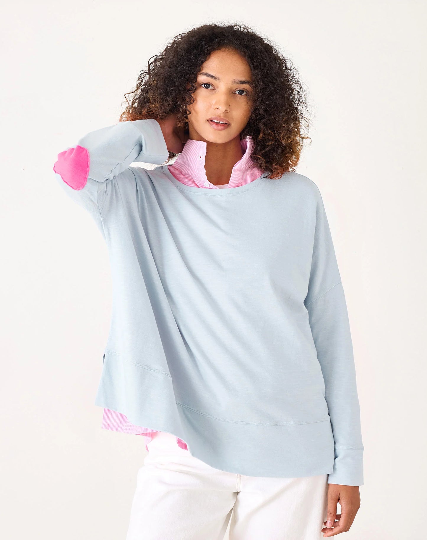 Crystal Blue Amour Cotton Slub Tee