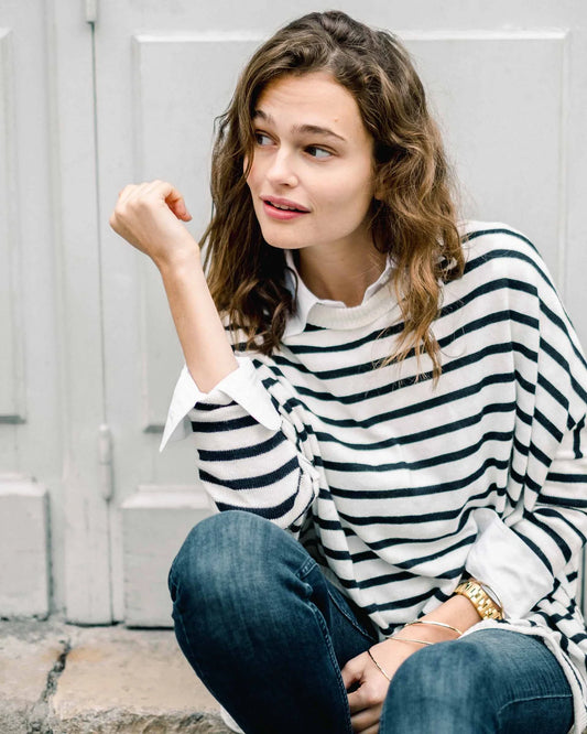 Navy Stripe Catalina Sweater