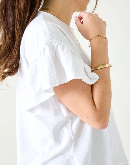 White Juliette Sunwashed Tee