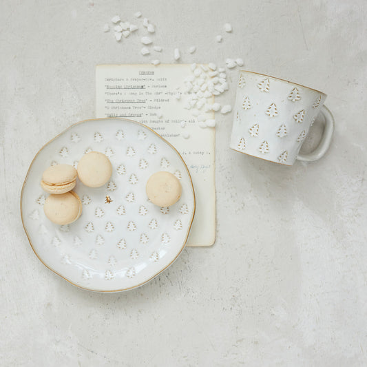 Tree Stoneware Plate