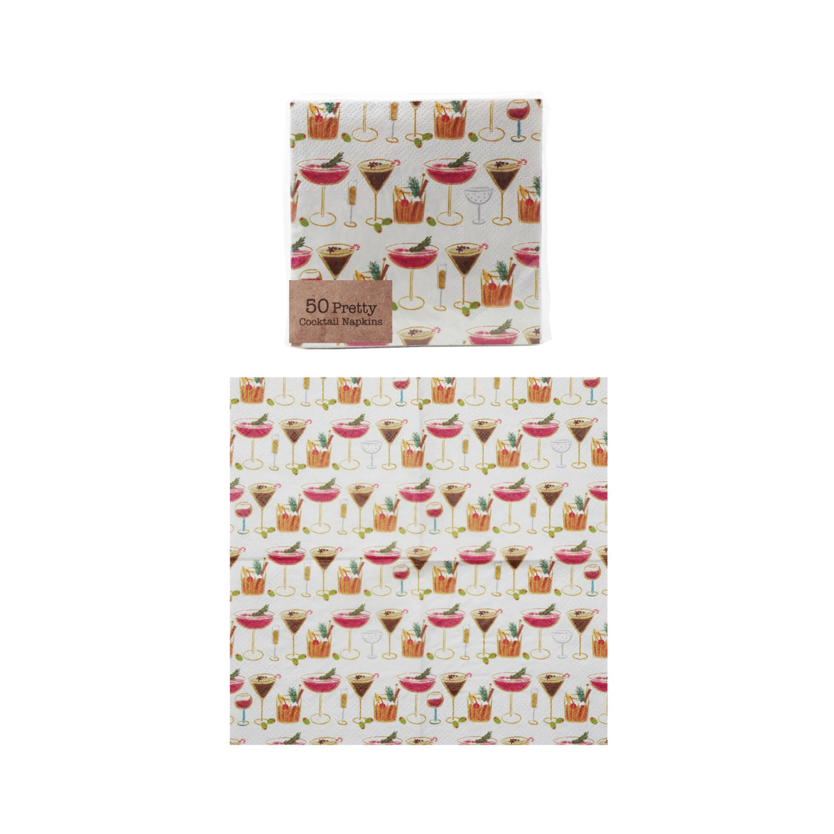 Holiday Cocktails Cocktail Napkins