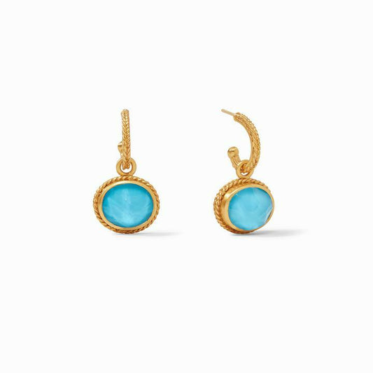 Fleur De Lis Pacific Charm Earrings