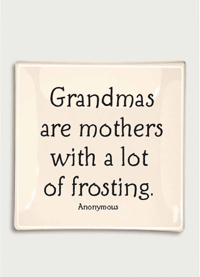 Grandmas are Mother's Glass Tray