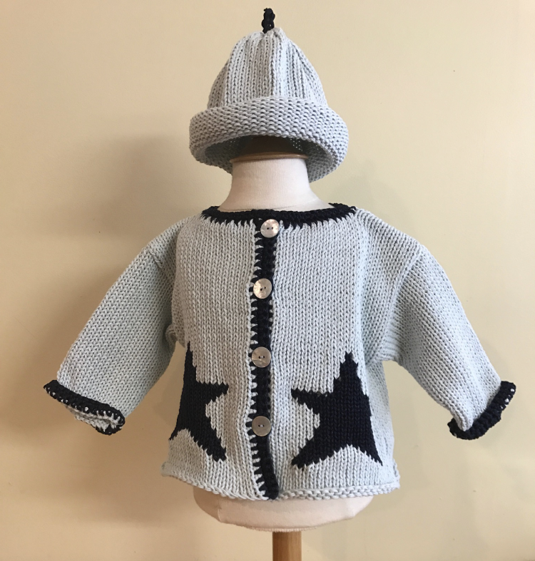 Blue Star Baby Cardigan