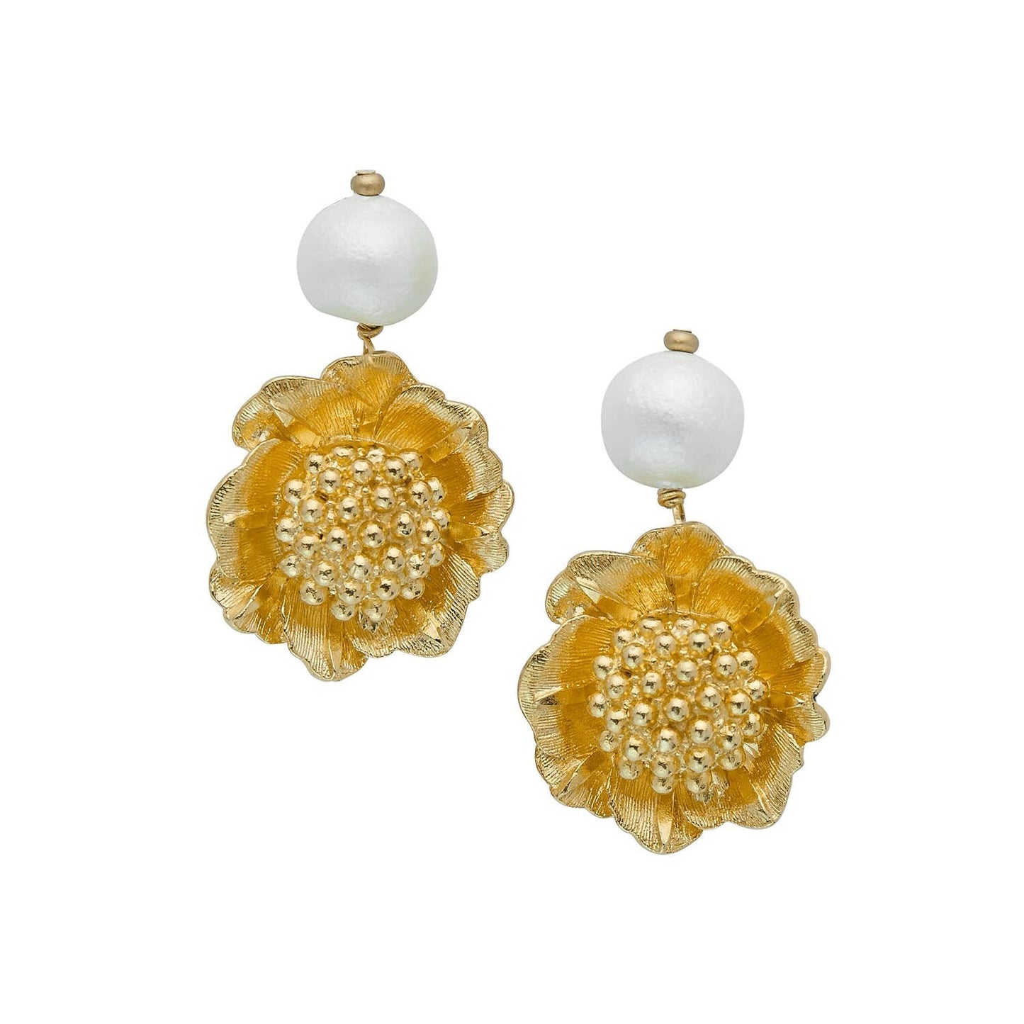 Camellia Pearl Earrings