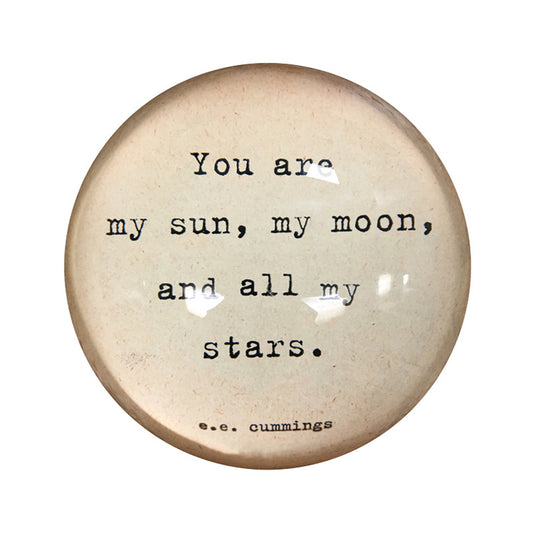 My Sun My Moon Paperweight