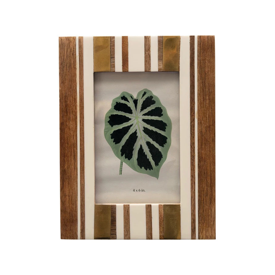 Wood Striped Frame