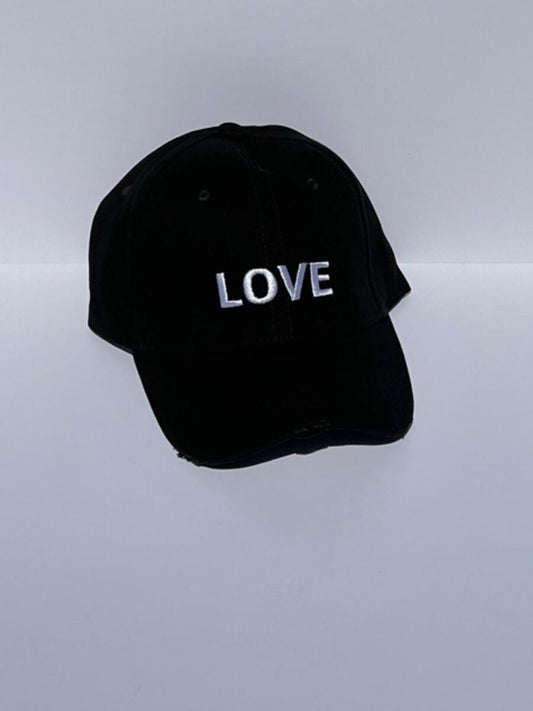 Black White Love Hat