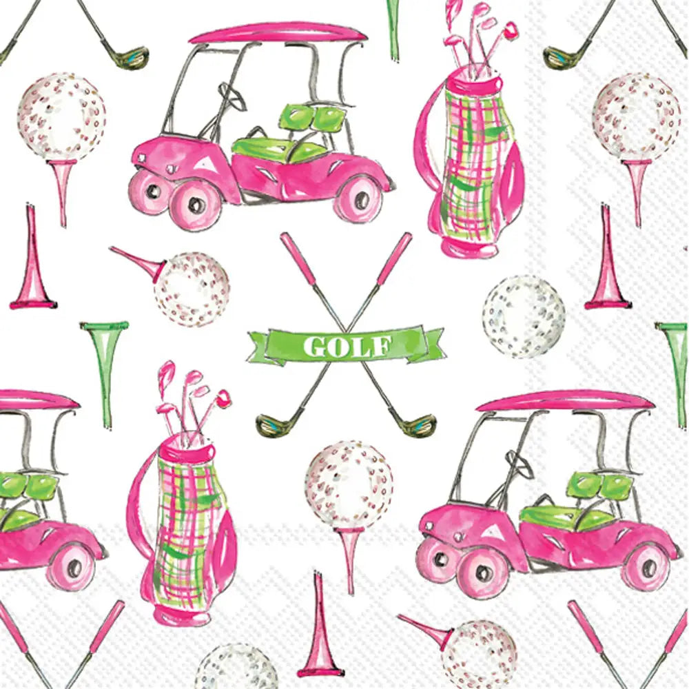 Girly Golf Napkin Cocktail