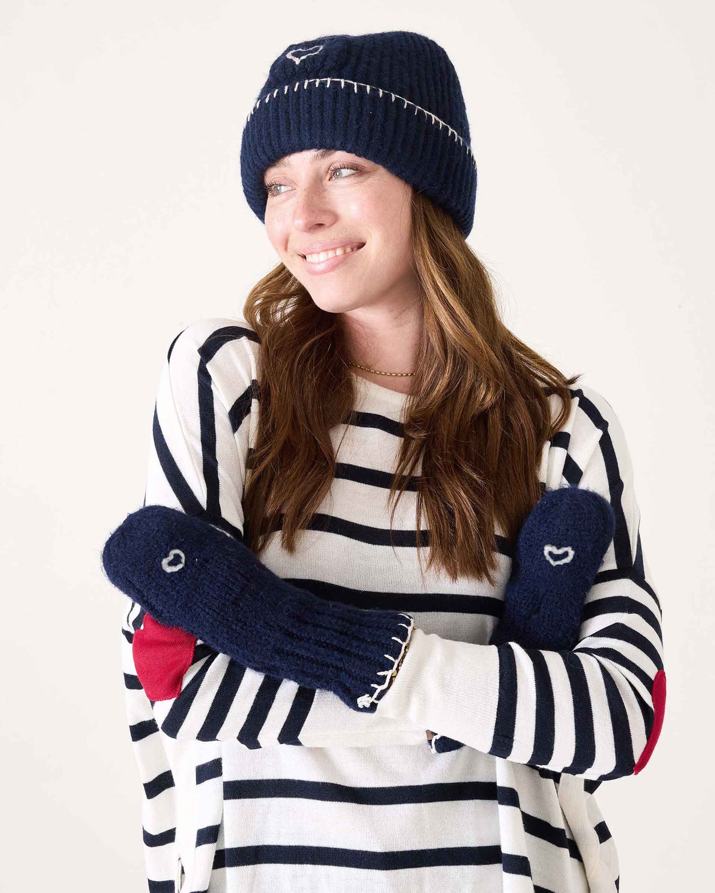 Sailor Love Whipstitch Mittens