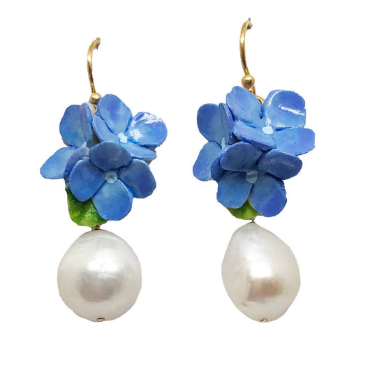 Hydrangea Pearl Earrings