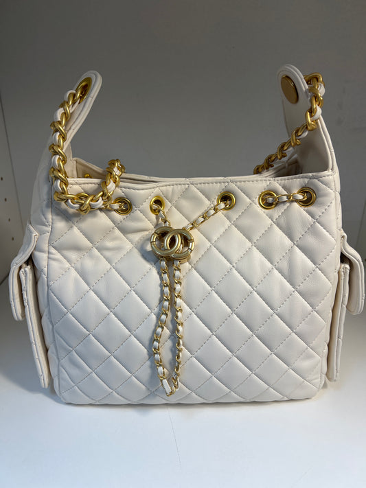 Quilted Vegan Shoulder Bag