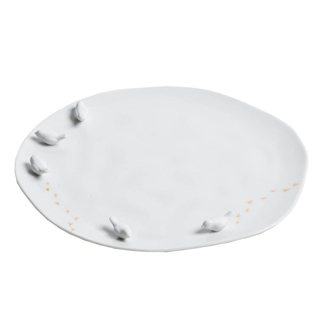 Porcelain Stories Decorative Plate with Birds