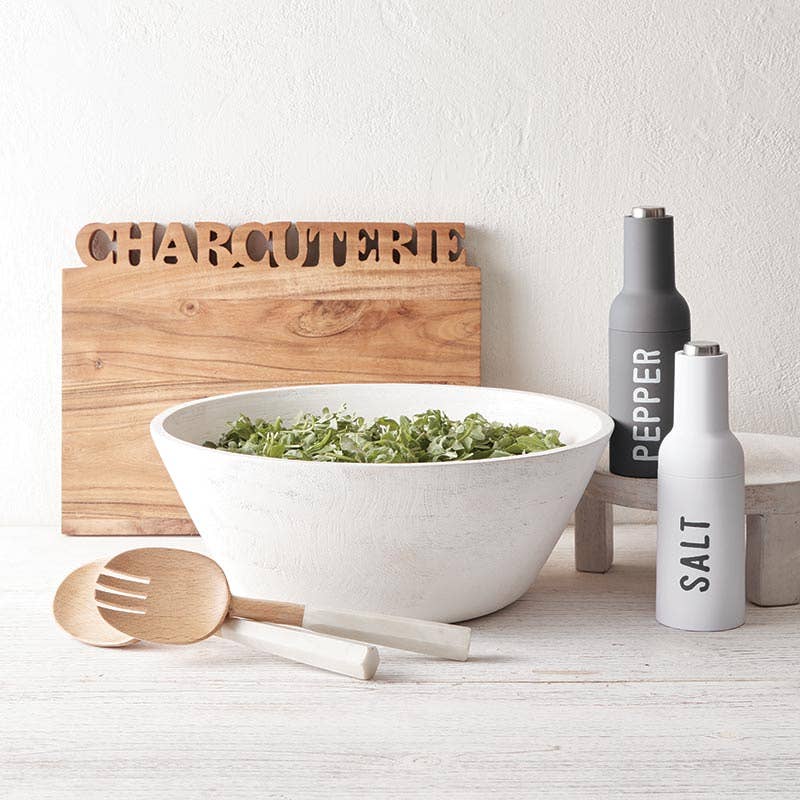 Beech Marble Salad Server