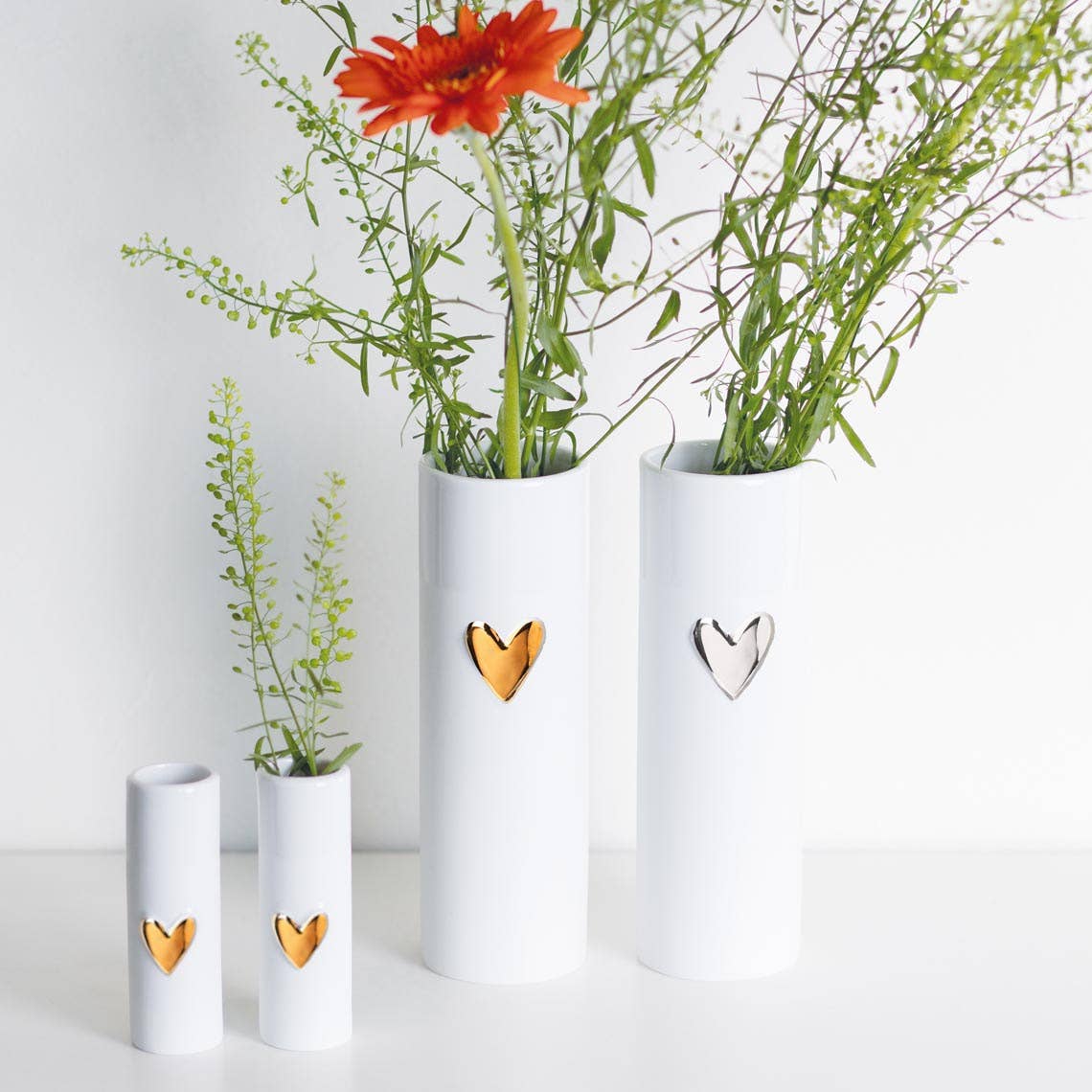 Love Heart Mini Vases