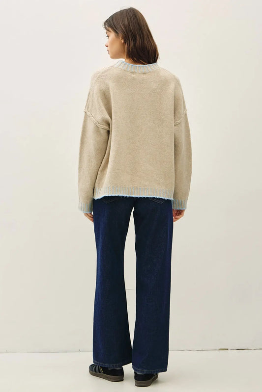 Oatmeal Mock Sweater