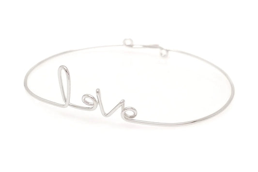 Cursive Love Bangle