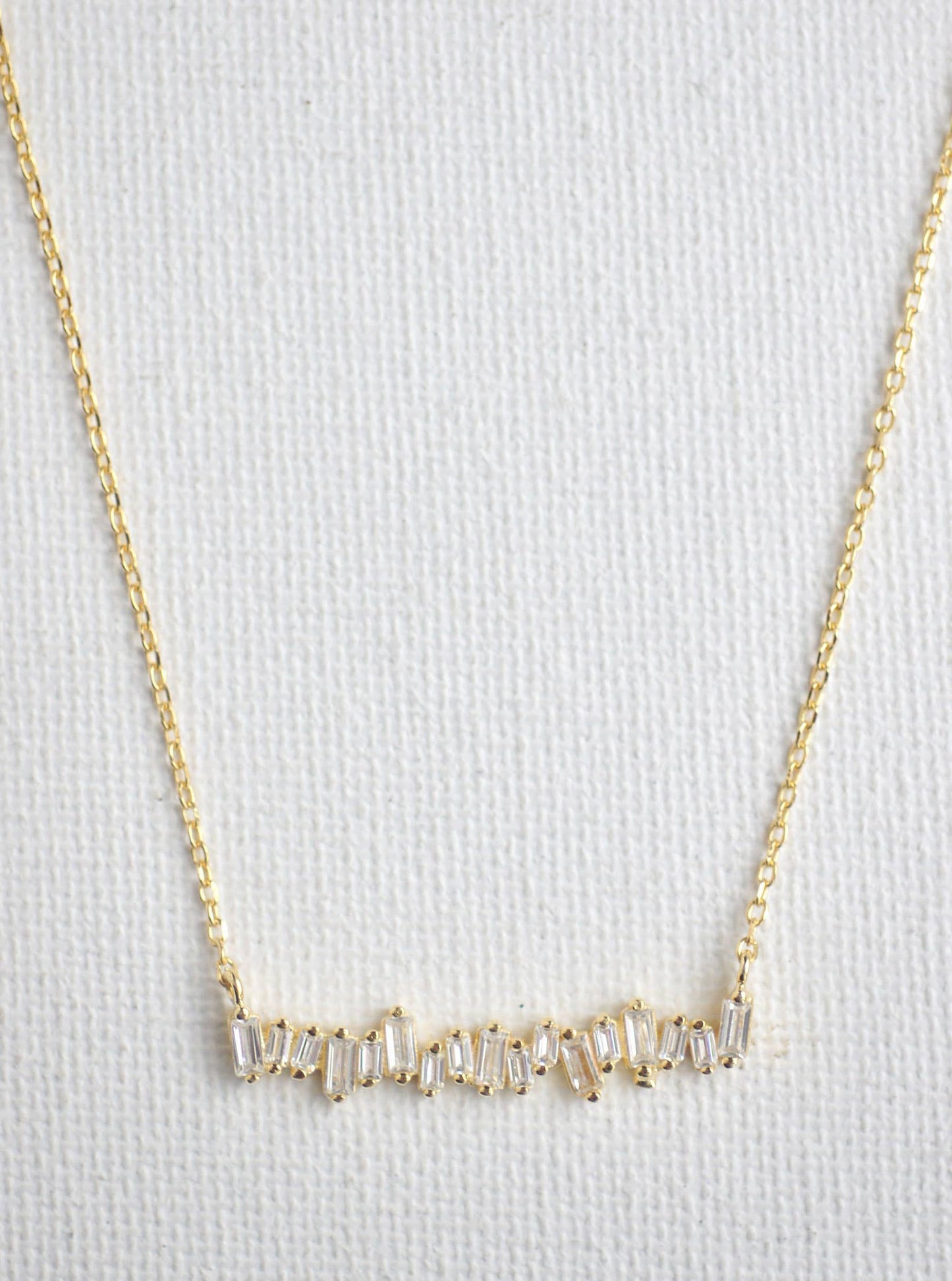 CZ Soundwave Necklace