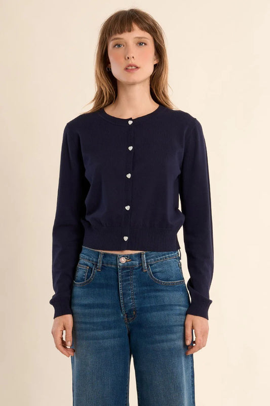 MB Navy Knit Cardigan