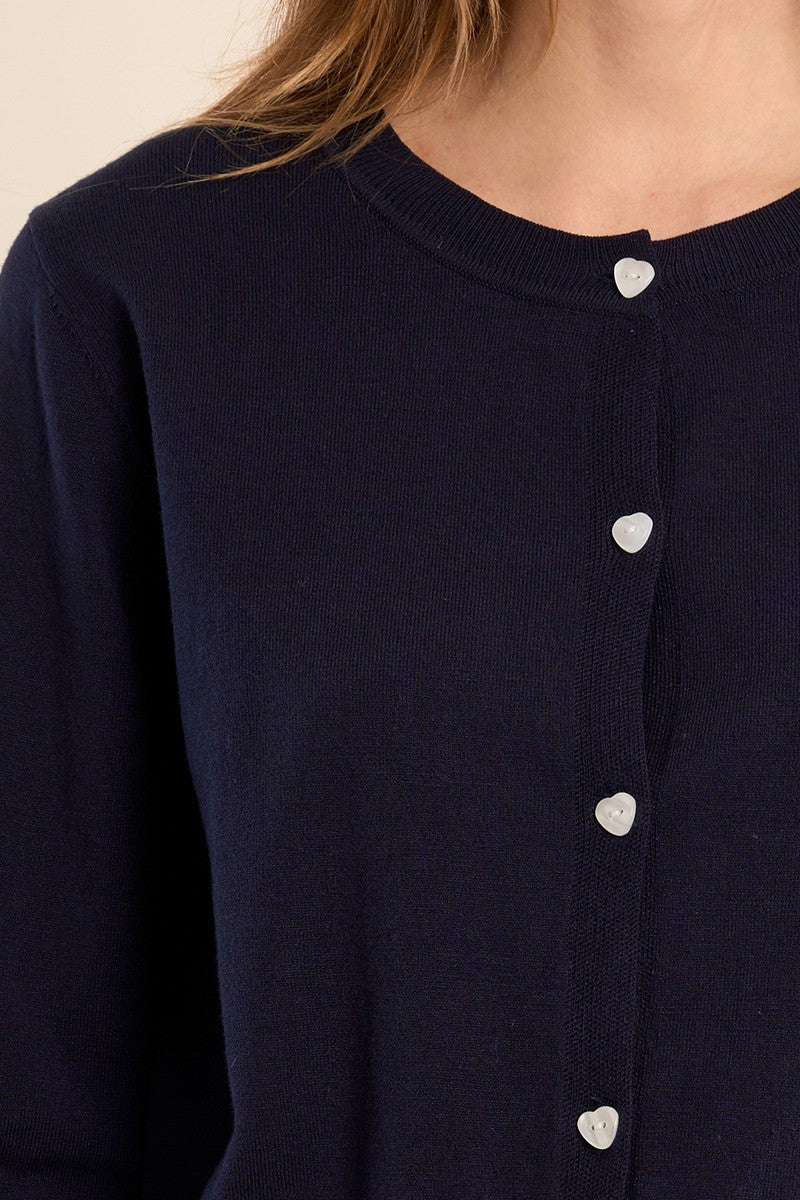 MB Navy Knit Cardigan