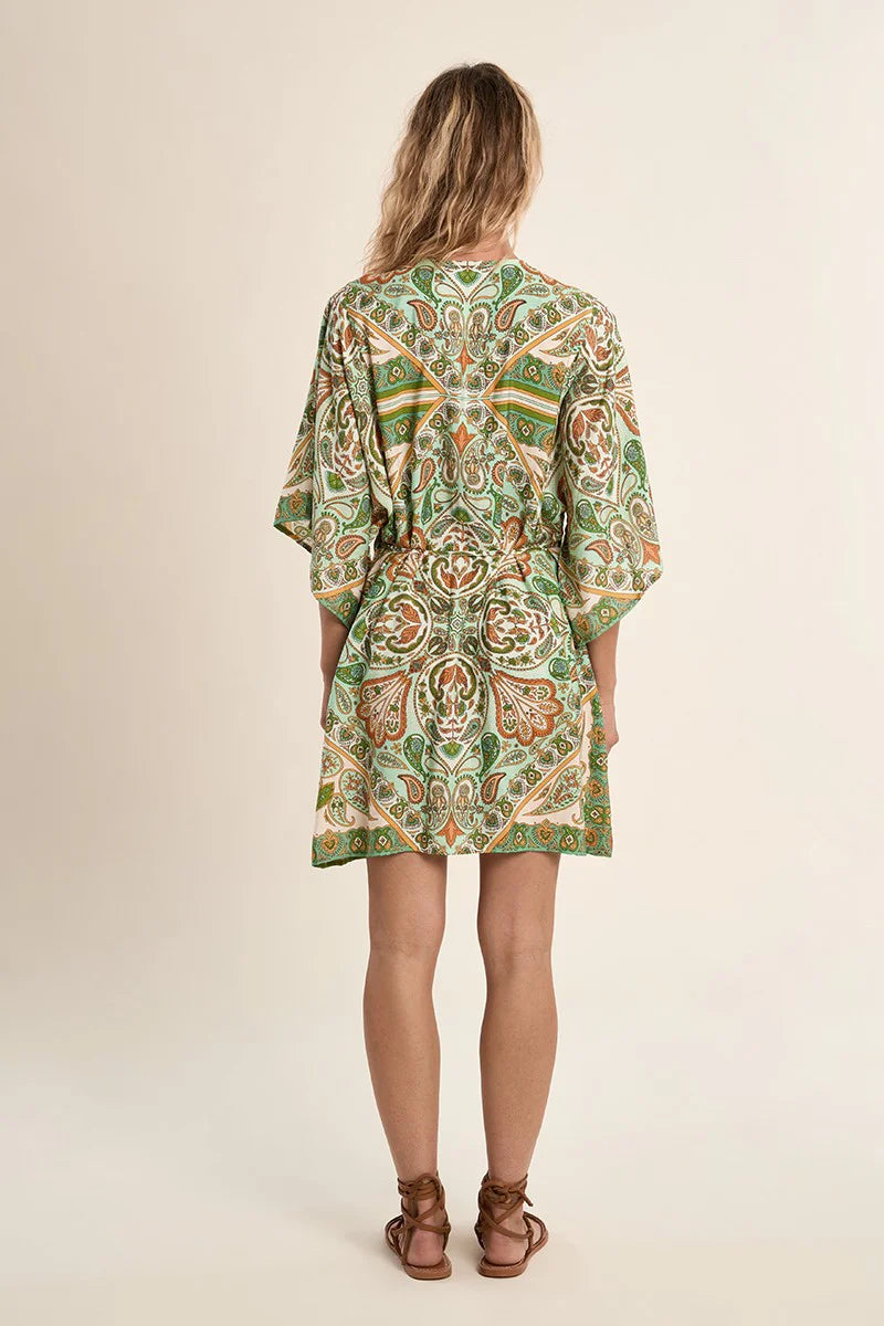 MB Green Kimono Dress
