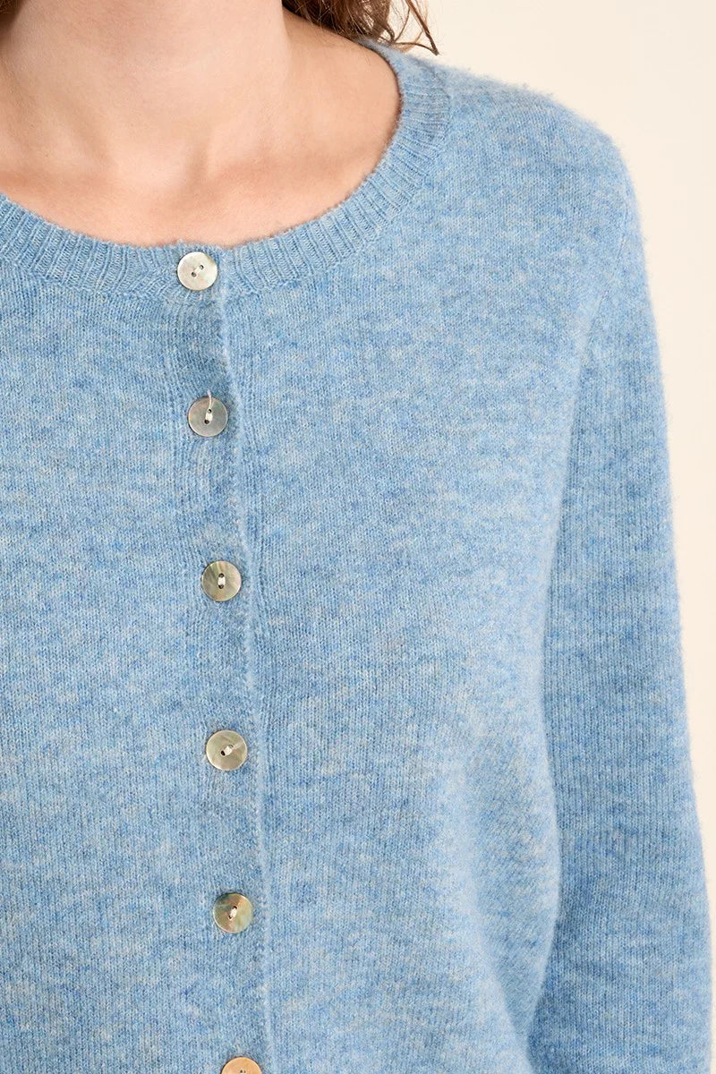 MB Blue Woven Cardigan