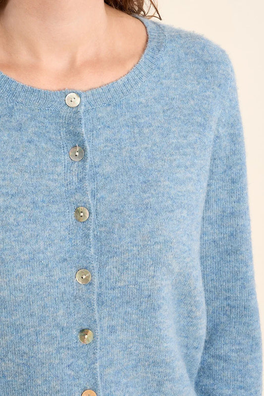 MB Blue Woven Cardigan