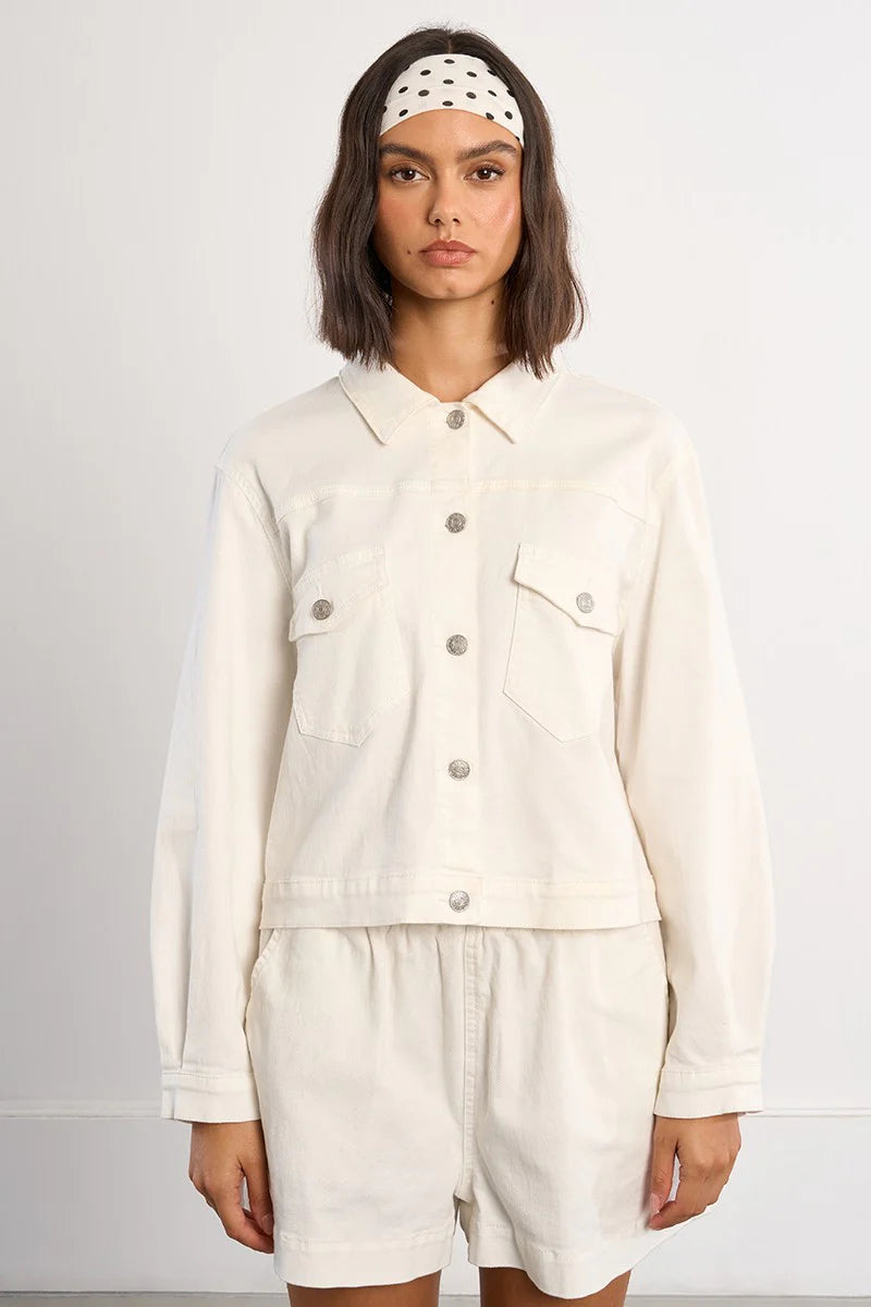 MB White Woven Jacket