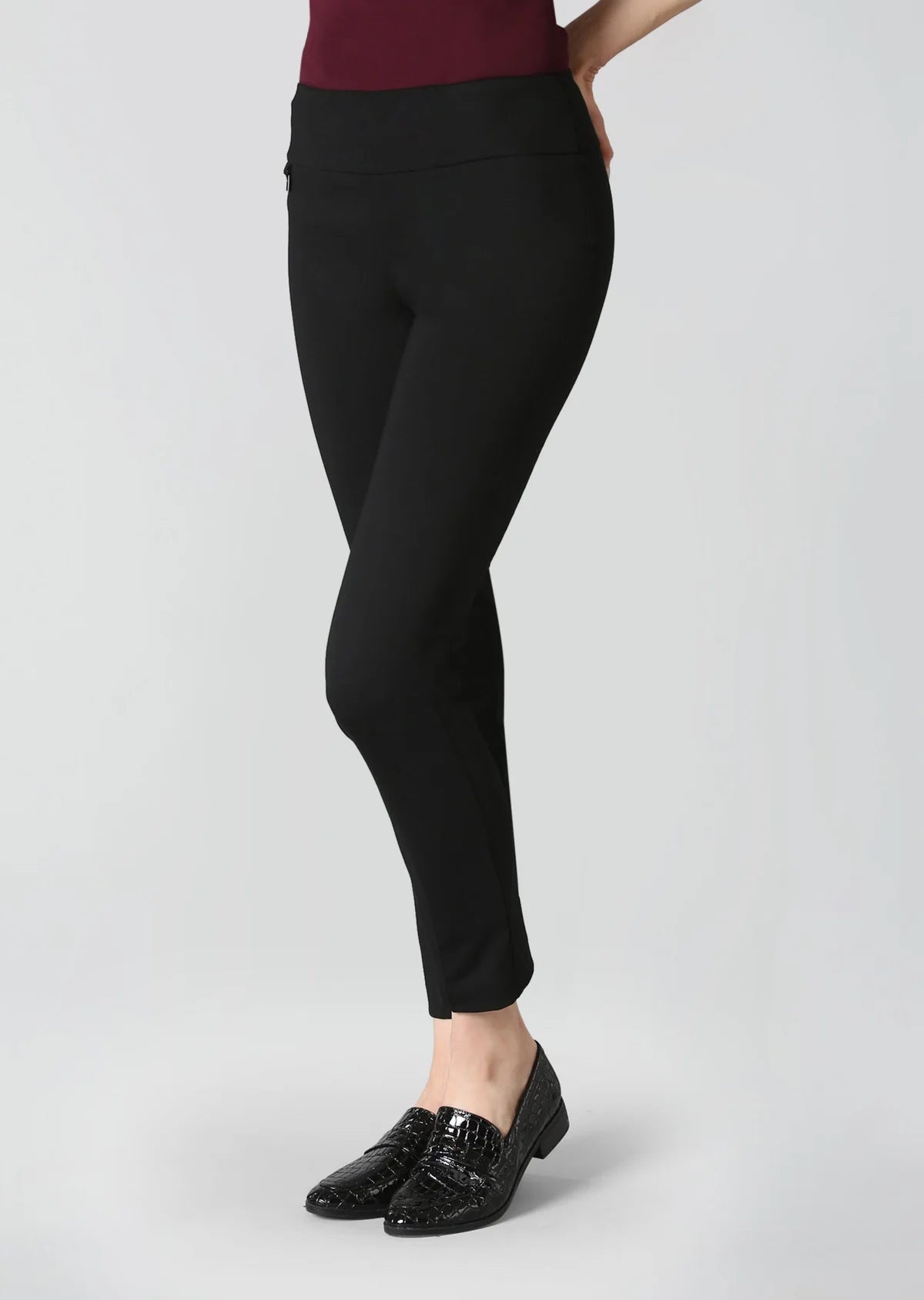 Kathryn Ankle Black Pant