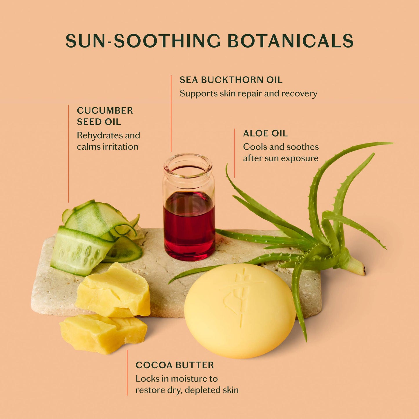 The Sun Stone After Sun Balm Lotion Bar