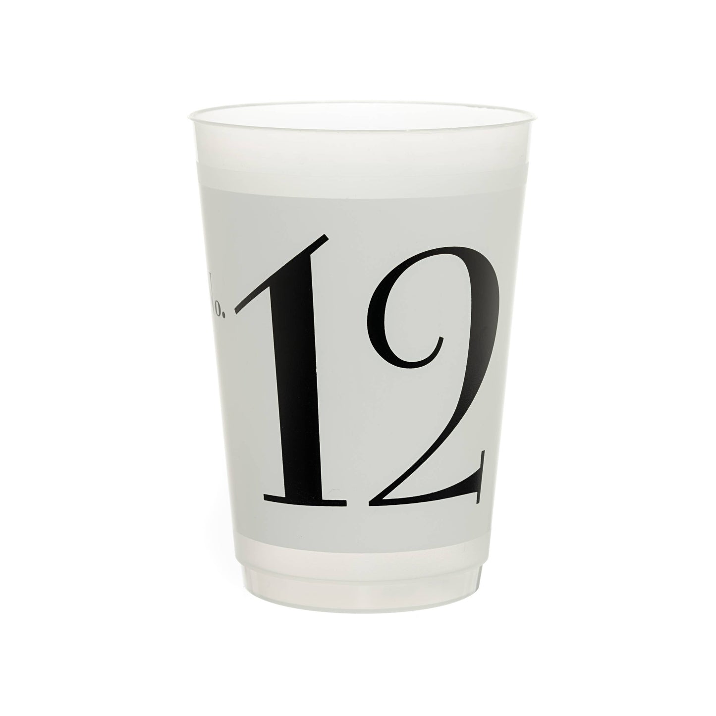 Numbers 12 pk Cups