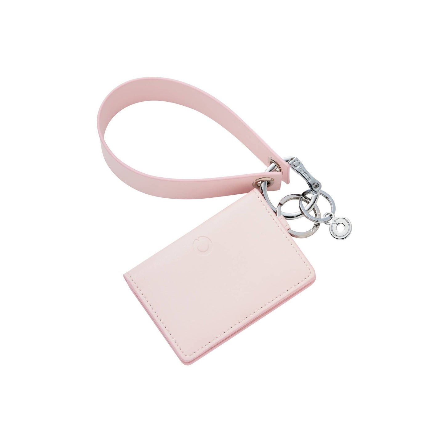Pink Leather Loop Keychain