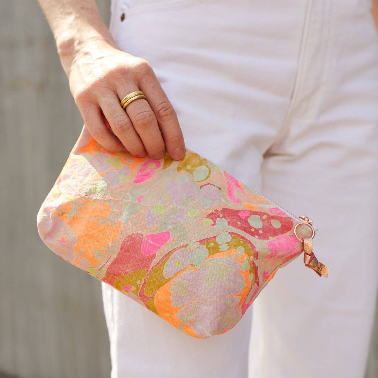 Marbled Small Pouch Bag