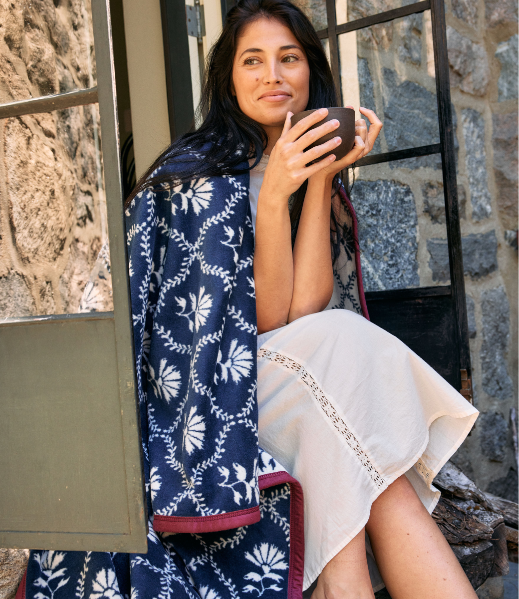 Floral Trellis Blanket