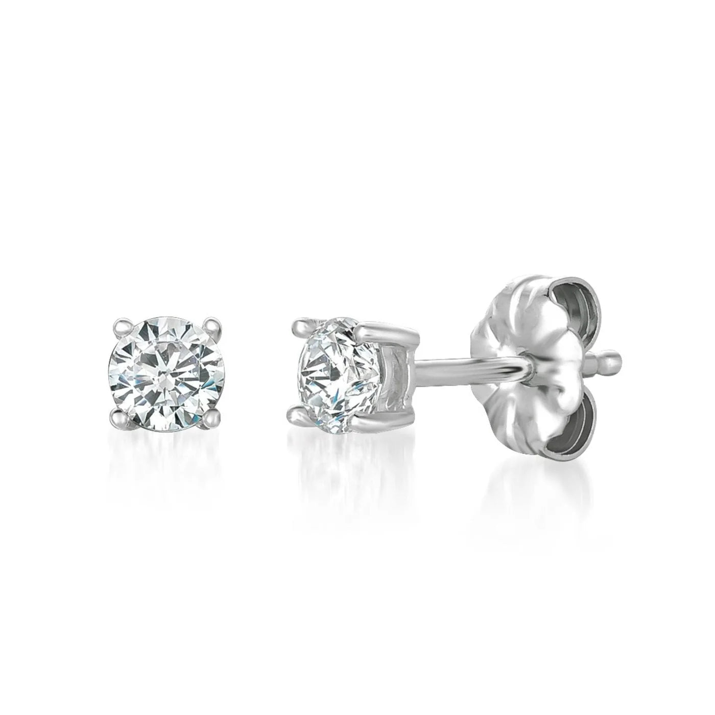 .25ct Brilliant Cut Stud Earrings in Platinum - 900162E00CZ