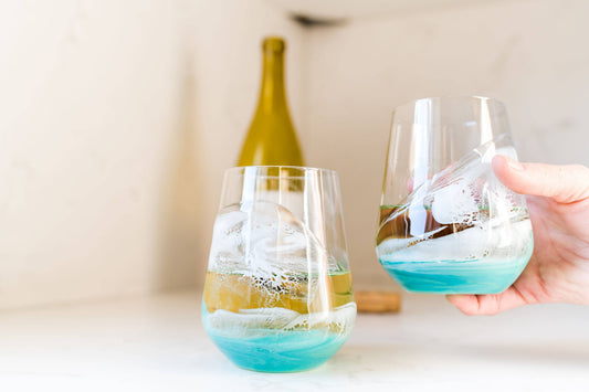Ocean Resin Wine Glass