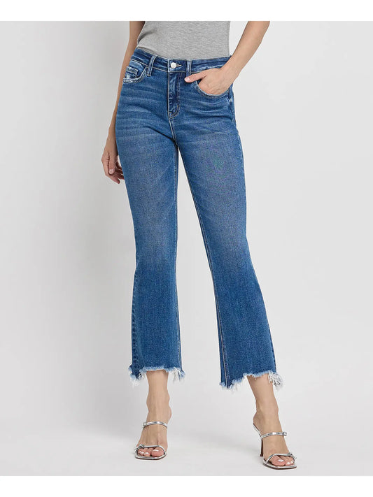 High Rise Kick Flare Jeans F5740