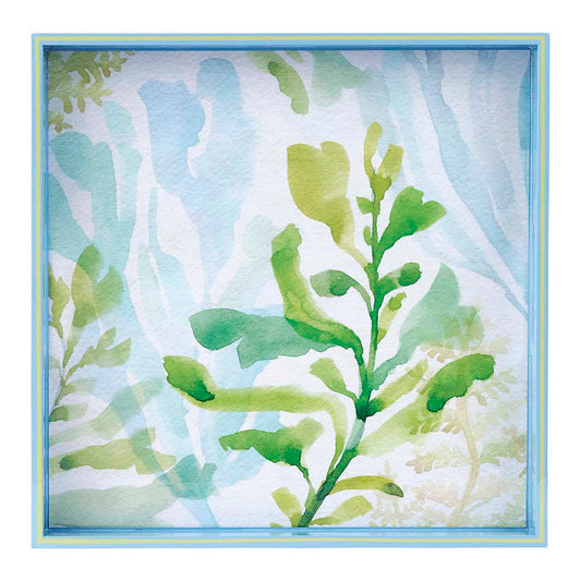 Sea Kelp Square Lacquer Serving Tray