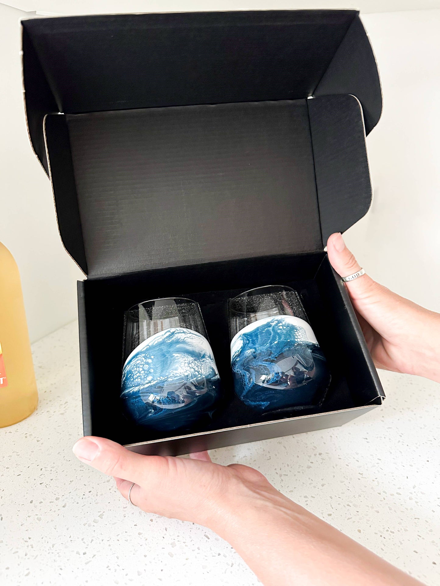 Ocean Resin Wine Glass