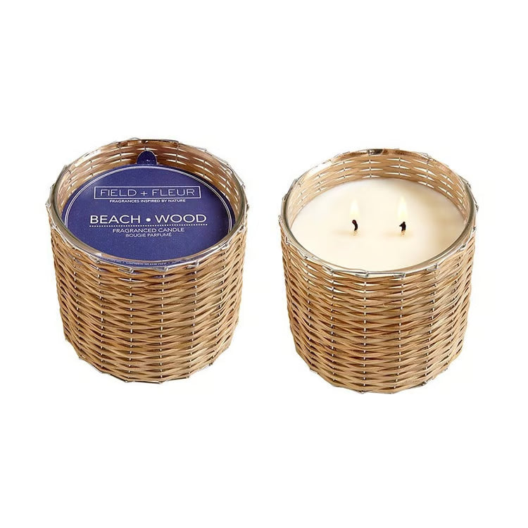 2 Wick Handwoven Candle