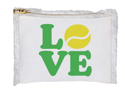 Love Tennis Zip Bag