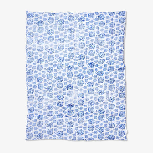 Blowfish Quilted Baby Blanket