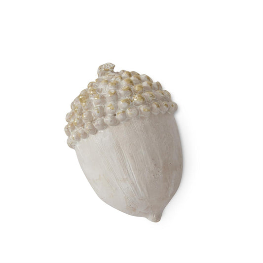 Cream w/Gold Acorn