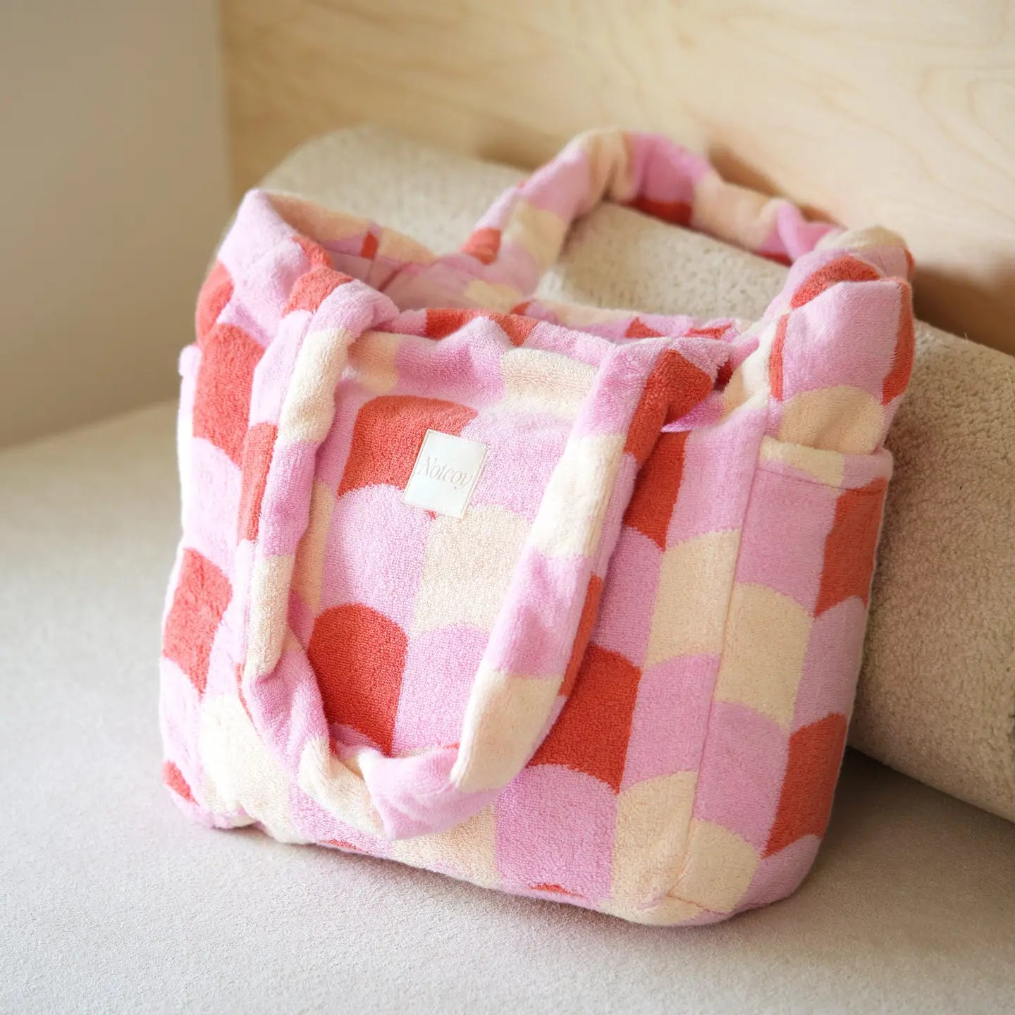 Cherry Blossom Towel Tote Bag