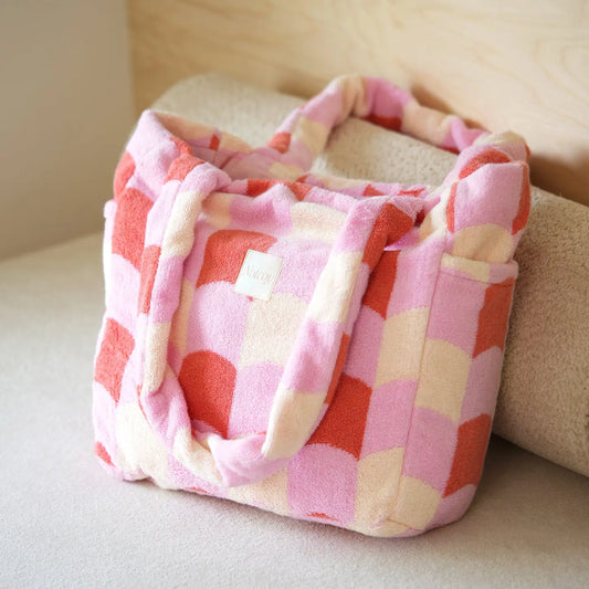 Cherry Blossom Towel Tote Bag