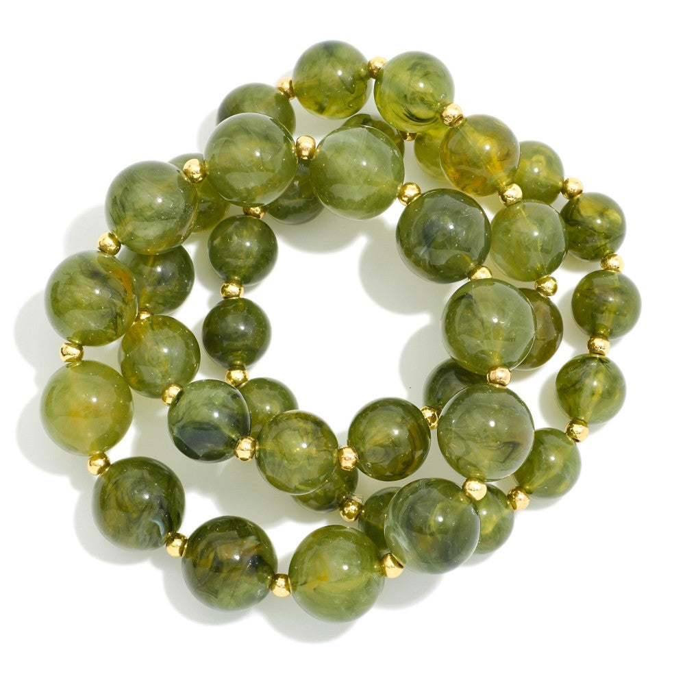 Chunky Bead Stretch Bracelet